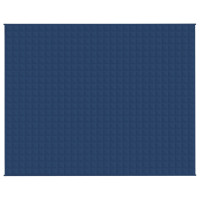 Produktbild för Tyngdtäcke blå 235x290 cm 15 kg tyg