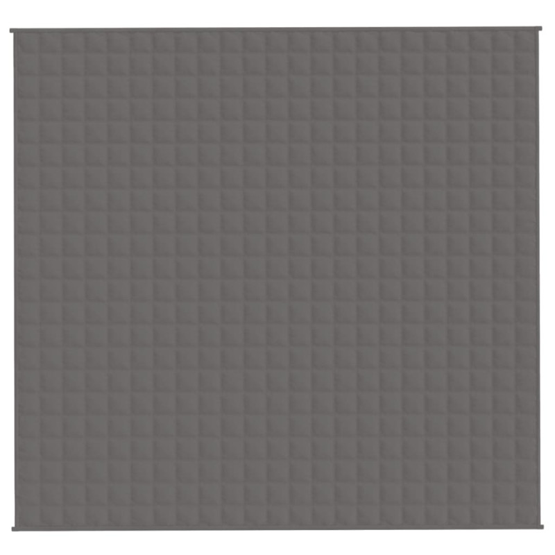 Produktbild för Tyngdtäcke grå 220x235 cm 11 kg tyg