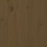 Produktbild för Väggmonterad huvudgavel honungsbrun 159,5x3x110cm massiv furu
