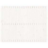 Produktbild för Väggmonterad huvudgavel vit 140x3x110 cm massiv furu