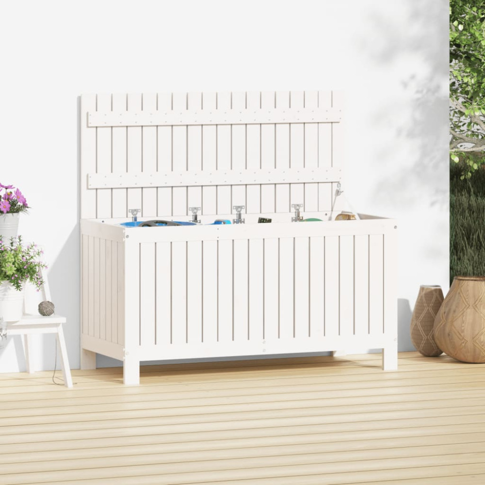Produktbild för Dynbox svart 115x49x60 cm massiv furu