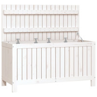Produktbild för Dynbox svart 115x49x60 cm massiv furu