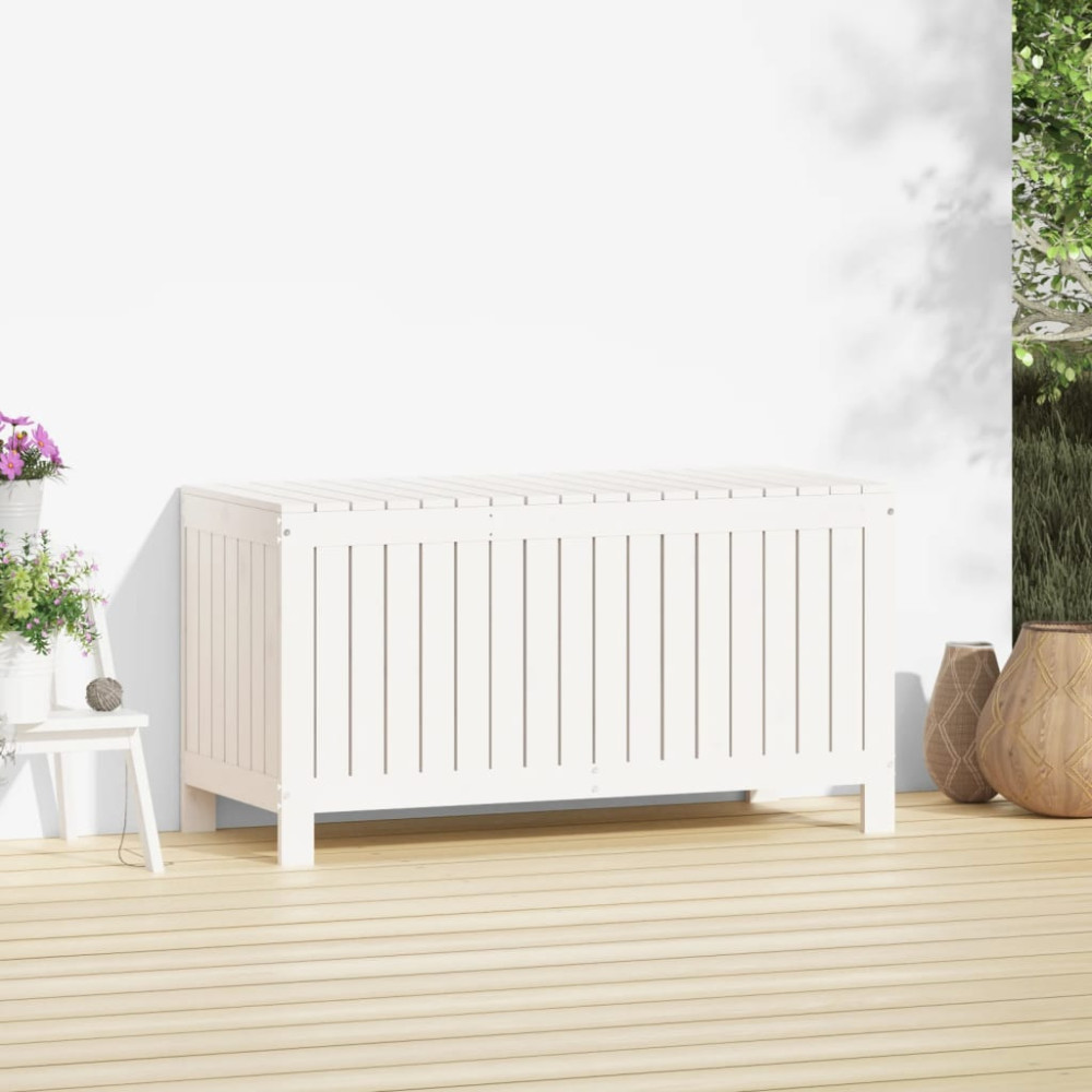 Produktbild för Dynbox svart 115x49x60 cm massiv furu