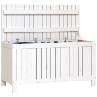 Produktbild för Dynbox svart 115x49x60 cm massiv furu