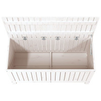 Produktbild för Dynbox svart 115x49x60 cm massiv furu