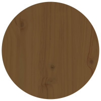 Produktbild för Soffbord honungsbrun Ø 40x60 cm massiv furu