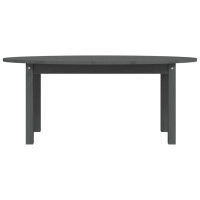 Produktbild för Soffbord grå 110x55x45 cm massiv furu