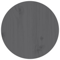 Produktbild för Soffbord grå Ø 35x35 cm massivt furu