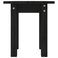 Miniatyr av produktbild för Soffbord svart Ø 35x35 cm massiv furu