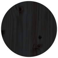 Miniatyr av produktbild för Soffbord svart Ø 35x35 cm massiv furu
