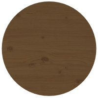 Produktbild för Soffbord honungsbrun Ø 45x40 cm massiv furu