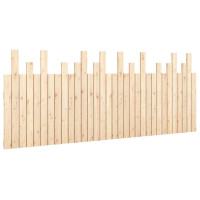 Produktbild för Väggmonterad huvudgavel 204x3x80 cm massiv furu