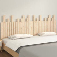 Produktbild för Väggmonterad huvudgavel 204x3x80 cm massiv furu