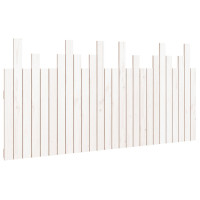 Produktbild för Väggmonterad huvudgavel vit 166x3x80 cm massiv furu