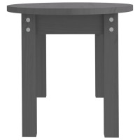Produktbild för Soffbord grå 80x40x35 cm massiv furu