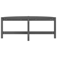 Produktbild för Soffbord grå 118x63x45 cm massiv furu