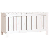 Produktbild för Dynbox vit 108x42,5x54 cm massiv furu