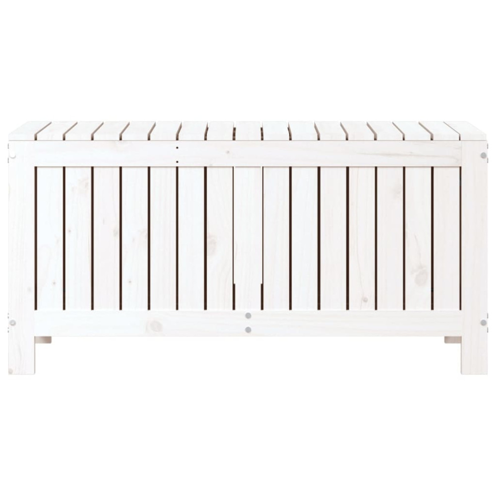 Produktbild för Dynbox vit 108x42,5x54 cm massiv furu