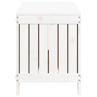 Produktbild för Dynbox vit 108x42,5x54 cm massiv furu