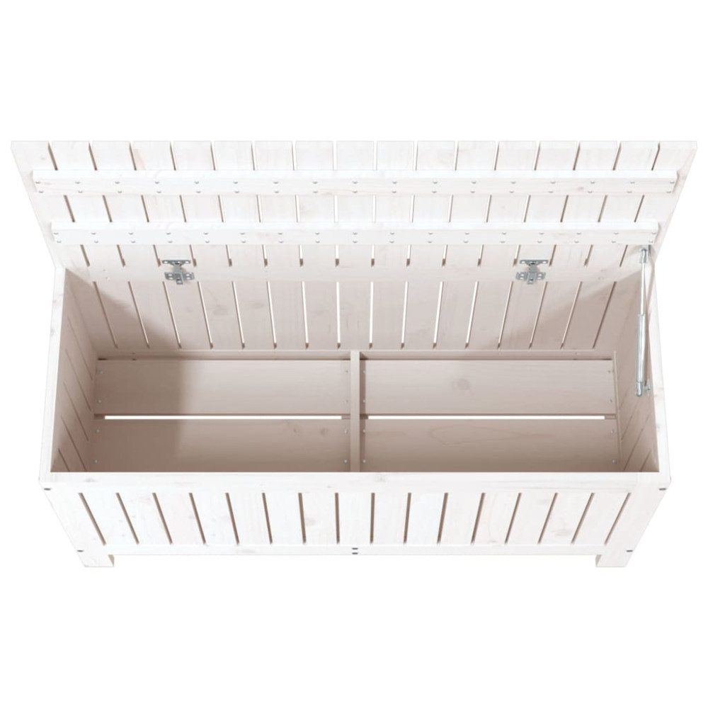 Produktbild för Dynbox vit 108x42,5x54 cm massiv furu