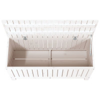 Produktbild för Dynbox vit 108x42,5x54 cm massiv furu