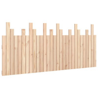 Produktbild för Väggmonterad huvudgavel 185x3x80 cm massiv furu