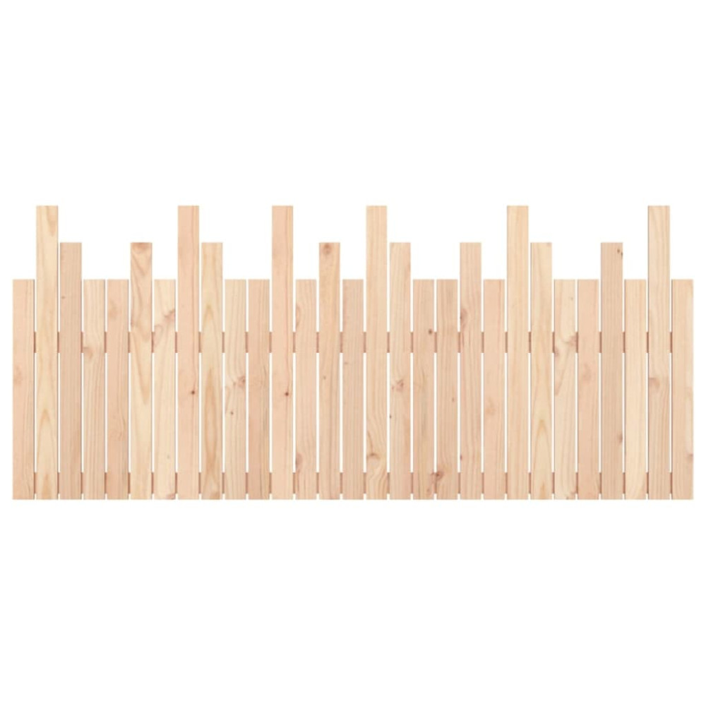 Produktbild för Väggmonterad huvudgavel 185x3x80 cm massiv furu