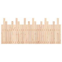 Produktbild för Väggmonterad huvudgavel 185x3x80 cm massiv furu