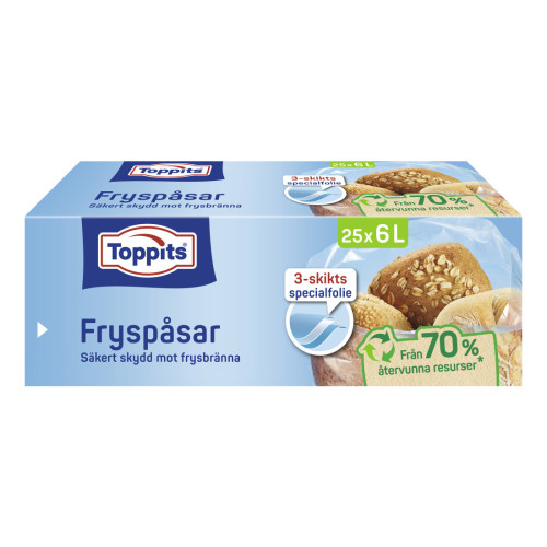 Toppits TOP FRYSPÅSAR 6L 25ST