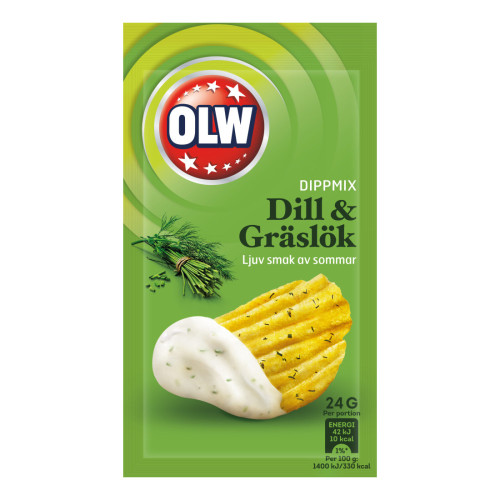 Olw Dill & Gräslök Dippmix 24G