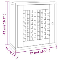 Produktbild för Väggskåp 42x18x42 cm massivt valnötsträ