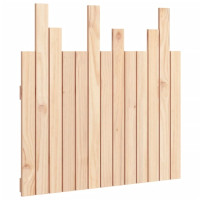 Produktbild för Väggmonterad huvudgavel 82,5x3x80 cm massiv furu