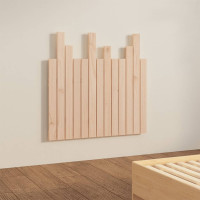 Produktbild för Väggmonterad huvudgavel 82,5x3x80 cm massiv furu