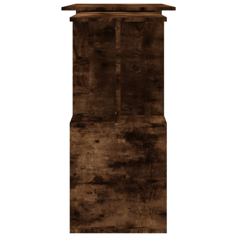 Produktbild för Hörnskrivbord rökfärgad ek 200x50x76 cm konstruerat trä