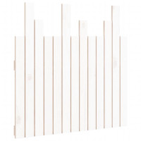 Produktbild för Väggmonterad huvudgavel vit 82,5x3x80 cm massiv furu