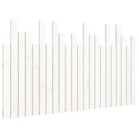 Produktbild för Väggmonterad huvudgavel vit 140x3x80 cm massiv furu