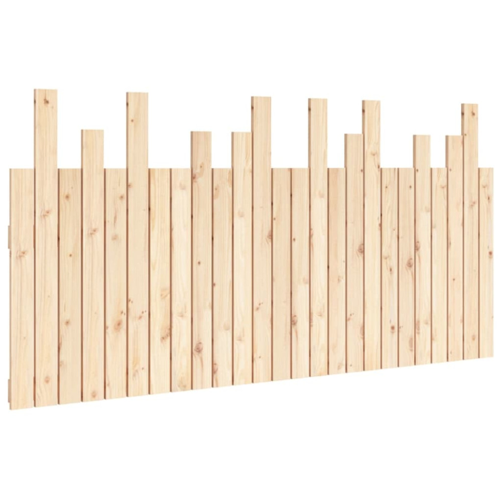 Produktbild för Väggmonterad huvudgavel 159,5x3x80 cm massiv furu