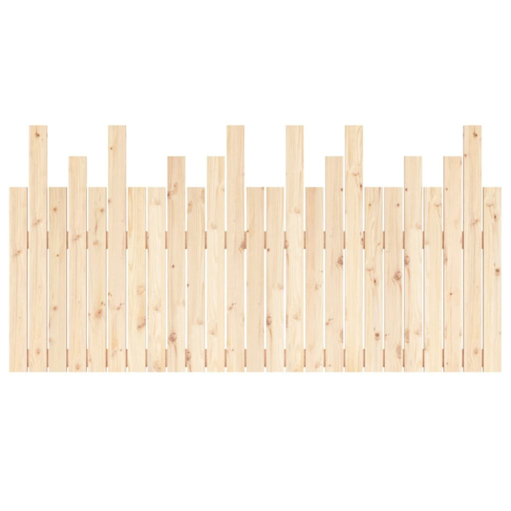 Produktbild för Väggmonterad huvudgavel 159,5x3x80 cm massiv furu