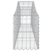 Produktbild för Gabion bågformad 200x30x40/60 cm galvaniserat järn