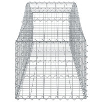 Produktbild för Gabion bågformad 200x50x40/60 cm galvaniserat järn