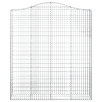 Produktbild för Gabion bågformad 200x30x220/240 cm galvaniserat järn