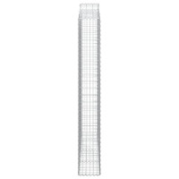 Produktbild för Gabion bågformad 200x30x220/240 cm galvaniserat järn