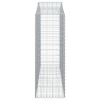 Produktbild för Gabion bågformad 200x50x140/160 cm galvaniserat järn