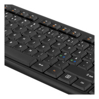 Miniatyr av produktbild för Deltaco TB-626 tangentbord USB Nordic Svart