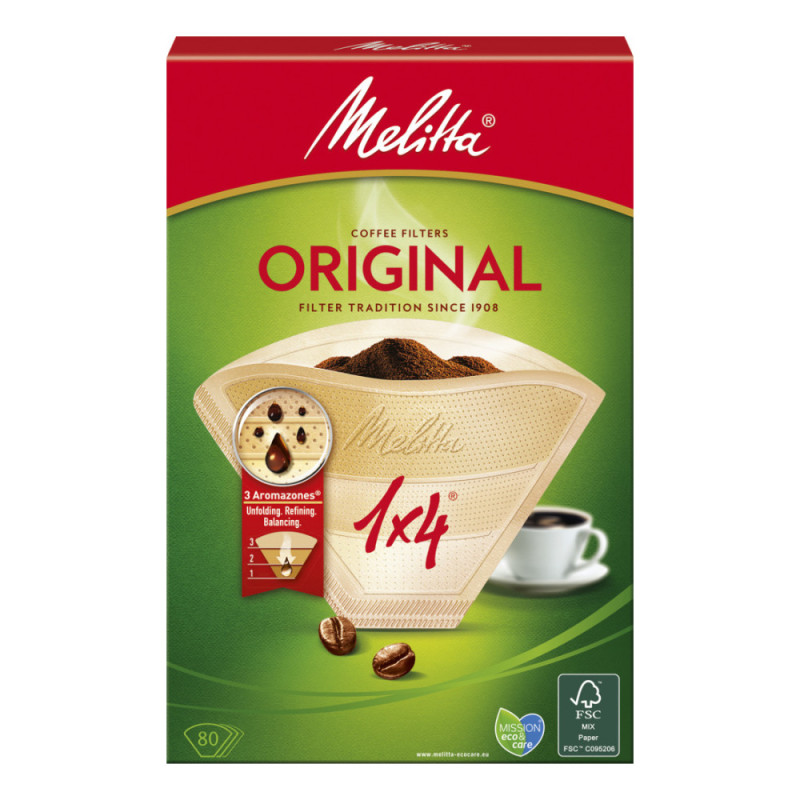 Produktbild för Kaffefilter 80P 1X4