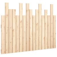 Produktbild för Väggmonterad huvudgavel 108x3x80 cm massiv furu