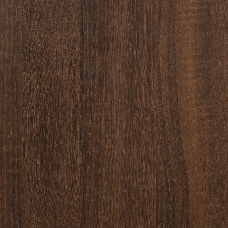 Produktbild för Skrivbord med lådor brun ek 102x50x76 cm konstruerat trä