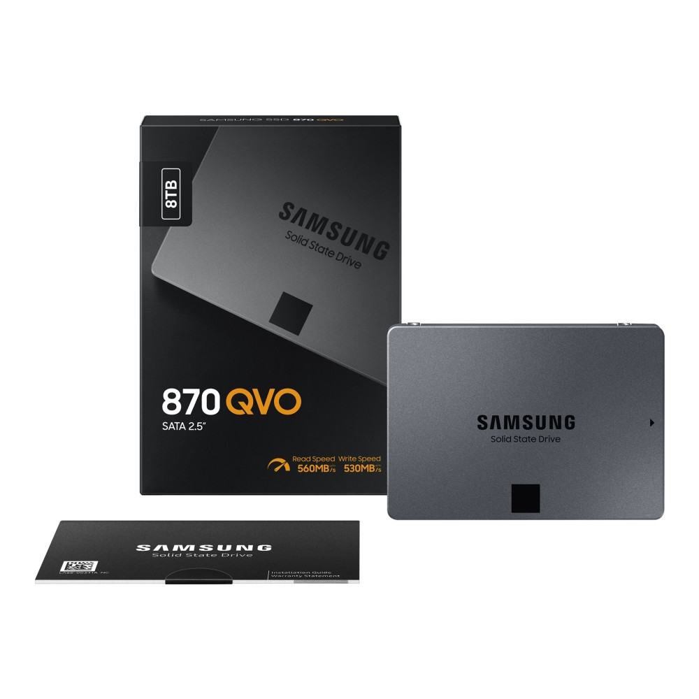 Produktbild för Samsung 870 QVO MZ-77Q8T0BW - SSD - 8 TB - SATA 6Gb/s