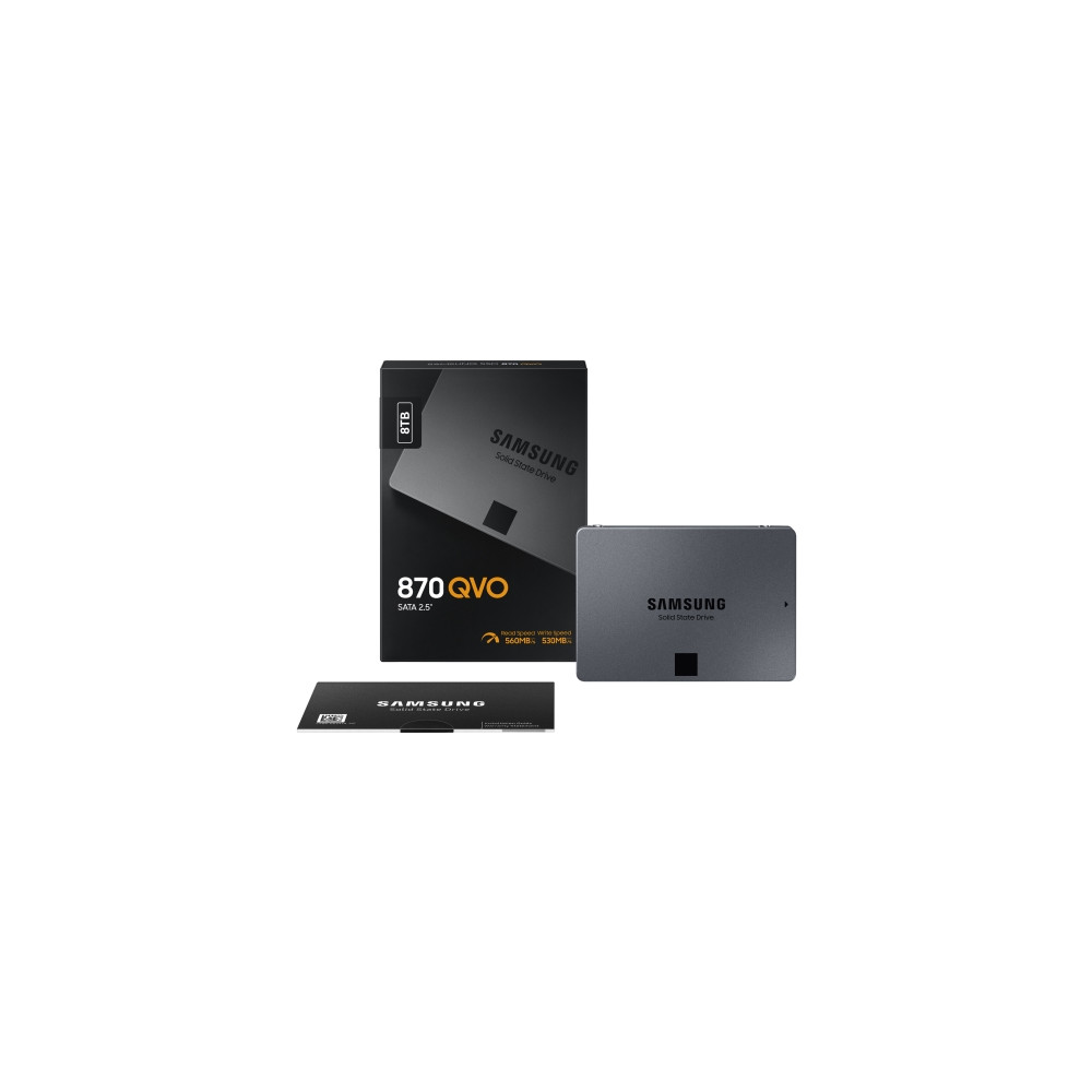 Produktbild för Samsung 870 QVO MZ-77Q8T0BW - SSD - 8 TB - SATA 6Gb/s