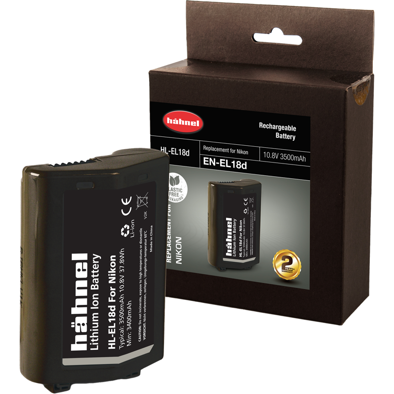 Produktbild för Hähnel Battery Nikon HL-EL18d / EN-EL18D